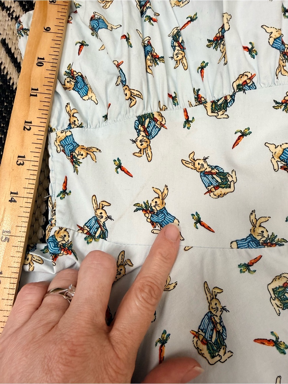 Magnolia Park Peter rabbit print rockabilly dress medium - Picture 14 of 16